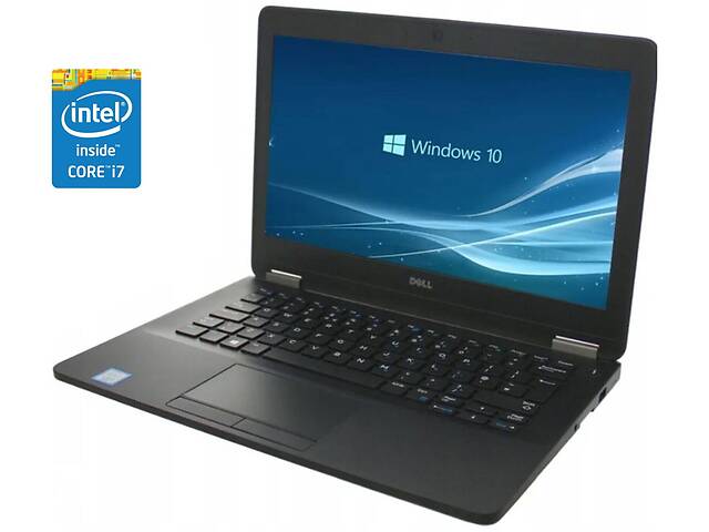Нетбук Dell Latitude E7270 / 12.5' (1366x768) IPS / Intel Core i7-6600U (2 (4) ядра по 2.6 - 3.4 GHz) / 8 GB DDR3 / 2...