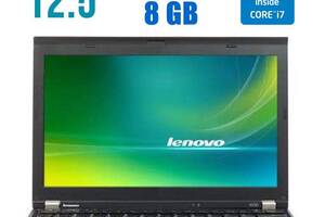 Нетбук Lenovo ThinkPad X230 / 12.5' (1366x768) TN / Intel Core i7-3520M (2 (4) ядра по 2.9 - 3.6 GHz) / 8 GB DDR3 / 1...