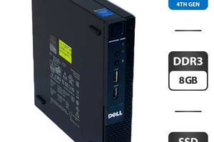 Неттоп Dell OptiPlex 3020 USFF / Intel Core i3-4160T (2 (4) ядра по 3.1 GHz) / 8 GB DDR3 / 128 GB SSD / Intel HD Grap...