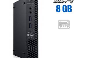 Неттоп Dell OptiPlex 3060 USFF / Intel Core i3-8100T (4 ядра по 3.1 GHz) / 8 GB DDR4 / 120 GB SSD + 500 GB HDD / Inte...