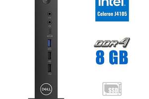 Неттоп Dell WYSE 5070 USFF / Intel Celeron J4105 (4 ядра по 1.5 - 2.5 GHz) / 8 GB DDR4 / 256 GB SSD M.2 / Intel UHD G...