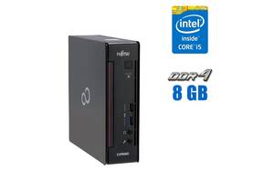 Неттоп Fujitsu Esprimo Q556 USFF / Intel Core i5-6500T (4 ядра по 2.5 - 3.1 GHz) / 8 GB DDR4 / 240 GB SSD / Intel HD...