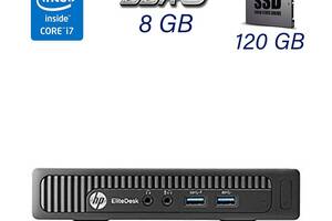 Неттоп HP EliteDesk 800 G1 Ultra-slim Desktop Business PC / Intel Core i7-4765T (4 (8) ядра по 2.0 - 3.0 GHz) / 8 GB...