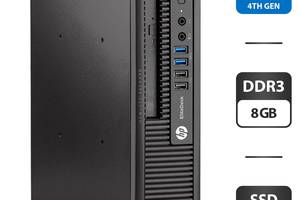 Неттоп HP EliteDesk 800 G1 USDT / Intel Core i5-4690S (4 ядра по 3.2 - 3.9 GHz) / 8 GB DDR3 / 240 GB SSD / Intel HD G...