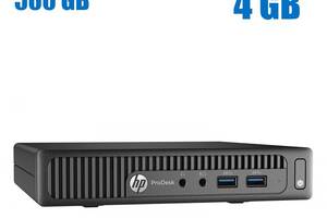 Неттоп HP ProDesk 400 G2 mini USFF / Intel Core i3-6100T (2 (4) ядра по 3.2 GHz) / 4 GB DDR4 / 500 GB HDD / Intel HD...