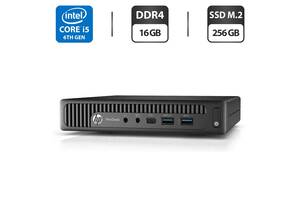 Неттоп HP ProDesk 600 G2 Mini USFF / Intel Pentium G4400 (2 ядра по 3.3 GHz) / 8 GB DDR4 / 240 GB SSD / Intel HD Grap...