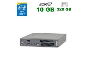 Неттоп Lenovo ThinkCentre M72e Tiny/i5-3470T/10GB RAM/320GB HDD/HD 2500