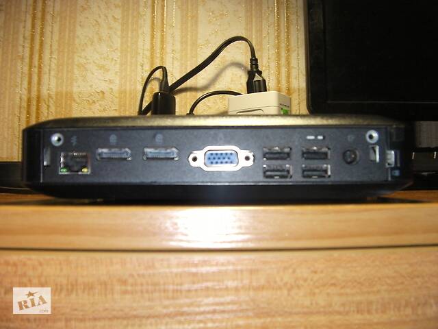 Неттоп Тонкий Клієнт HP T520 AMD GX-212JC 2x1.20ГГц-1.40ГГц 2ГБ / Новий 16ГБ HP SSD AMD Radeon R2Е Відео Win 10х64 з США - Фото 4