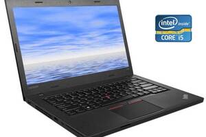 Ноутбук А- класс Lenovo ThinkPad L460 / 14' (1366x768) TN / Intel Core i5-6300U (2 (4) ядра по 2.4 - 3.0 GHz) / 8 GB...