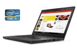 Ноутбук А- класс Lenovo ThinkPad L470 / 14' (1920x1080) IPS / Intel Core i5-6300U (2 (4) ядра по 2.4 - 3.0 GHz) / 8 G...