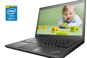 Ноутбук А-класс Lenovo ThinkPad T440p / 14' (1366x768) TN / Intel Core i7-4600M (2 (4) ядра по 2.9 - 3.6 GHz) / 8 GB...
