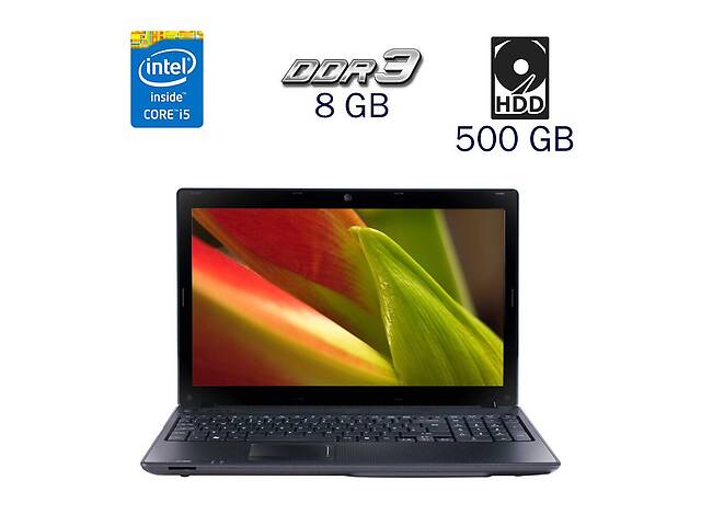 Ноутбук Acer 5742G / 15.6' (1366x768) TN / Intel Core i5-560M (2 (4) ядра по 2.66 - 3.2 GHz) / 8 GB DDR3 / 500 GB HDD...