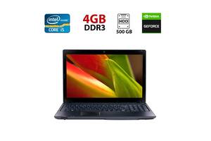 Ноутбук Acer Aspire 5742G / 15.6' (1366x768) TN / Intel Core i5-460M (2 (4) ядра по 2.53 - 2.8 GHz) / 4 GB DDR3 / 500...