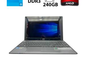 Ноутбук Acer Aspire 5755G / 15.6' (1366x768) TN / Intel Core i5-2450M (2 (4) ядра по 2.5 - 3.1 GHz) / 6 GB DDR3 / 240...