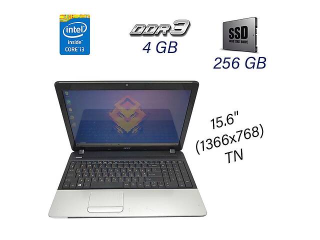 Ноутбук Acer Aspire E1-571-6801 / 15.6' (1366х768) TN / Intel Core i3-2348M (2 (4) ядра по 2.3 GHz) / 4 GB DDR3 / 256...