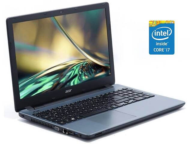 Ноутбук Acer Aspire E5-571-7776 / 15.6' (1366x768) TN / Intel Core i7-4510U (2 (4) ядра по 2.0 - 3.1 GHz) / 8 GB DDR3...