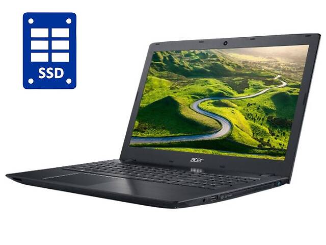 Ноутбук Acer Aspire E5-575-33BM / 15.6' (1366x768) TN / Intel Core i3-7100U (2 (4) ядра по 2.4 GHz) / 8 GB DDR4 / 25...