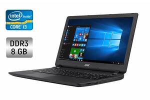 Ноутбук Acer Aspire ES 15 / 15.6' (1366x768) TN / Intel Core i3-5005U (2 (4) ядра по 2.0 GHz) / 8 GB DDR3 / 128 GB SS...