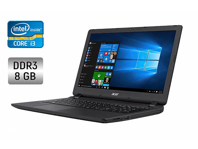Ноутбук Acer Aspire ES 15 / 15.6' (1366x768) TN / Intel Core i3-5005U (2 (4) ядра по 2.0 GHz) / 8 GB DDR3 / 128 GB SS...