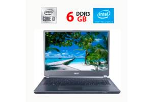 Ноутбук Acer Aspire M5-481T / 14' (1366x768) TN / Intel Core i3-2377M (2 (4) ядра по 1.5) / 6 GB DDR3 / 500 GB HDD /...