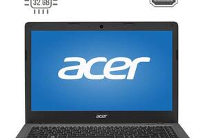 Ноутбук Acer Aspire One Cloudbook 14 AO1-431 / 14' (1366x768) TN / Intel Celeron N3050 (2 ядра по 1.6 - 2.16 GHz) / 2...