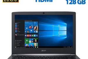Ноутбук Acer Aspire S5-371 / 13.3' (1920x1080) IPS / Intel Core i3-7100U (2 (4) ядра по 2.4 GHz) / 4 GB DDR3 / 128 GB...