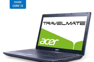 Ноутбук Acer TravelMate 5744z / 15.6' (1366x768) TN / Intel Core i5-430M (2 (4) ядра по 2.26 - 2.53 GHz) / 4 GB DDR3...