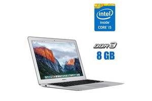 Ноутбук Apple MacBook Air A1466 / 13.3' (1440x900) IPS / Intel Core i5-5200U (2 (4) ядра по 2.2 - 2.7 GHz) / 8 GB DDR...