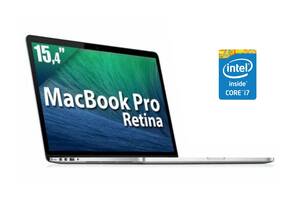 Ноутбук Apple A1398 MacBook Pro Retina / 15.4' (2880x1800) IPS / Intel Core i7-4770HQ (4 (8) ядра по 2.2 - 3.4 GHz) /...