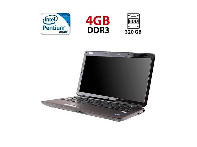 Ноутбук Asus K50IJ / 15.6' (1366x768) TN / Intel Pentium T4200 (2 ядра по 2.0 GHz) / 4 GB DDR2 / 320 GB HDD / Intel G...