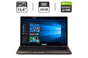 Ноутбук Asus K53S / 15.6' (1366x768) TN / Intel Core i5-2450M (2 (4) ядра по 2.5 - 3.1 GHz) / 8 GB DDR3 / 256 GB SSD...