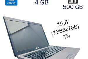 Ноутбук Asus K53SJ/ 15.6' (1366x768)/ i3-2310M/ 4GB RAM/ 500GB HDD/ GeForce GT 520M 1GB