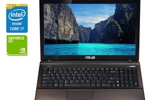 Ноутбук Asus K53SV / 15.6' (1366x768) TN / Intel Core i7-2630QM (4 (8) ядра по 2.0 - 2.9 GHz) / 8 GB DDR3 / 240 GB SS...