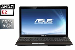 Ноутбук Asus K53U / 15.6' (1366x768) TN / AMD E2-1800 (2 ядра по 1.7 GHz) / 8 GB DDR3 / 120 GB SSD + 500 GB HDD / AMD...
