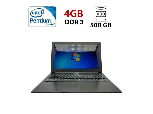 Ноутбук Asus R509C / 15.6' (1366x768) TN / Intel Pentium 2117U (2 ядра по 1.8 GHz) / 4 GB DDR3 / 500 GB HDD / Intel H...