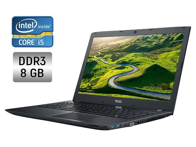 Ноутбук Б-класс Acer Aspire E15 / 15.6' (1920x1080) TN / Intel Core i5-6200U (2 (4) ядра по 2.3 - 2.8 GHz) / 8 GB DDR...