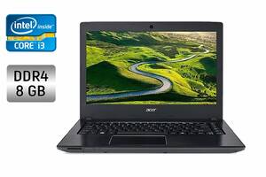 Ноутбук Б-класс Acer Aspire E5-475 / 14' (1366x768) TN / Intel Core i3-7130U (2 (4) ядра по 2.7 GHz) / 8 GB DDR4 / 12...