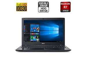 Ноутбук Б-класс Acer Aspire E5-553 / 15.6' (1920x1080) TN / AMD FX-9800P (4 ядра 2.7 - 3.6 GHz) / 16 GB DDR4 / 256 GB...