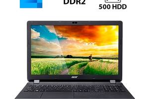 Ноутбук Б-класс Acer Aspire ES1-512 / 15.6' (1366x768) TN / Intel Celeron N2840 (2 ядра по 2.16 - 2.58 GHz) / 4 GB DD...