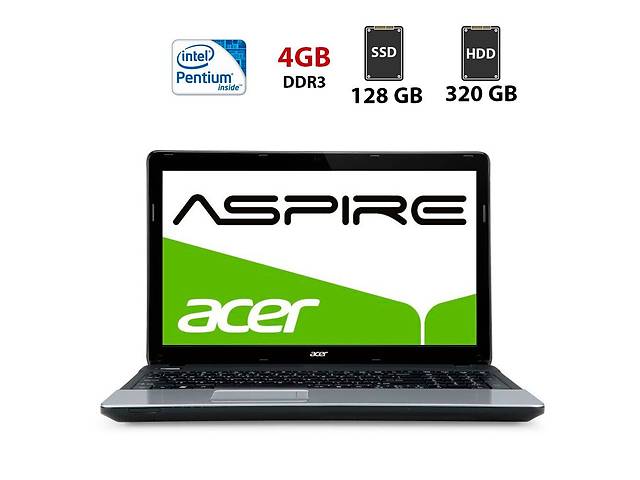 Ноутбук Б-класс Acer Aspire ES1-531 / 15.6' (1366x768) TN / Intel Pentium B960 (2 ядра по 2.2 GHz) / 4 GB DDR3 / 128...