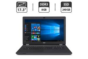 Ноутбук Б-класс Acer Aspire ES1-711 / 17.3' (1600x900) TN / Intel Pentium N3540 (4 ядра по 2.16 - 2.66 GHz) / 8 GB DD...