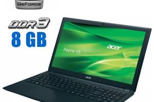 Ноутбук Б-класс Acer Aspire V5-531 / 15.6' (1366x768) TN / Intel Pentium 967 (2 ядра по 1.3 GHz) / 8 GB DDR3 / 120 GB...