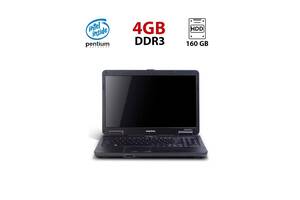 Ноутбук Б-класс Acer eMachines E727 / 15.6' (1366x768) TN / Intel Pentium T4500 (2 ядра по 2.3 GHz) / 4 GB DDR3 / 160...