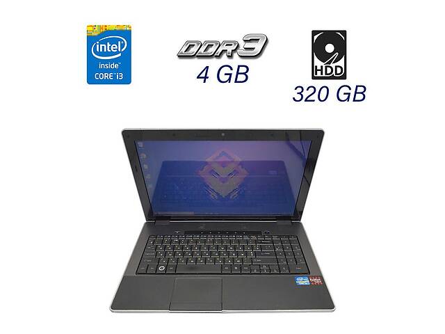 Ноутбук Б-класс DakTech PlaidBook SP15R-UMA Grey/ 15.6' (1366x768)/ i3-2310M/ 4GB RAM/ 320GB HDD/