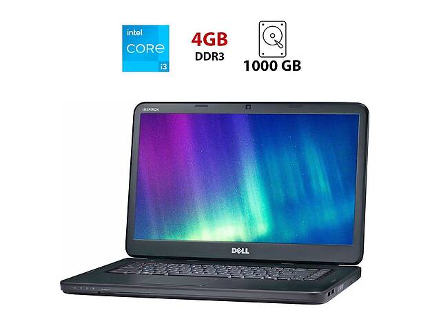 Ноутбук Б-класс Dell Inspiron N5050 / 15.6' (1366x768) TN / Intel Core i3-2370M (2 (4) ядра по 2.4 GHz) / 4 GB DDR3 /...