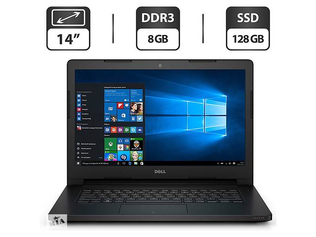 Ноутбук Б-класс Dell Latitude 3460 / 14'' (1366x768) TN / Intel Core i3-5005U (2 (4) ядра по 2.0 GHz) / 8 GB DDR3 / 1...