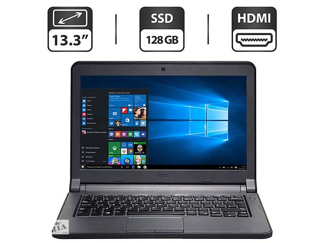 Ноутбук Б-класс Dell Latitude E3340 / 13.3' (1366x768) TN / Intel Core i3-4030U (2 (4) ядра по 1.9 GHz) / 4 GB DDR3 /...