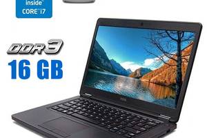 Ноутбук Б-класс Dell Latitude E5450 / 14' (1920x1080) TN / Intel Core i7-5600U (2 (4) ядра по 2.6 - 3.2 GHz) / 16 GB...