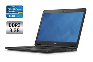 Ноутбук Б-класс Dell Latitude E5470 / 14' (1366x768) TN / Intel Core i5-6200U (2 (4) ядра по 2.3 - 2.8 GHz) / 8 GB DD...