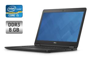 Ноутбук Б-класс Dell Latitude E5470 / 14' (1366x768) TN / Intel Core i5-6200U (2 (4) ядра по 2.3 - 2.8 GHz) / 8 GB DD...